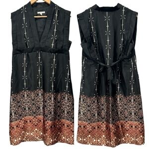 Sandra Darren Dress‎ Shift Midi V Neck Flattering Retro Silhouette  Size 12